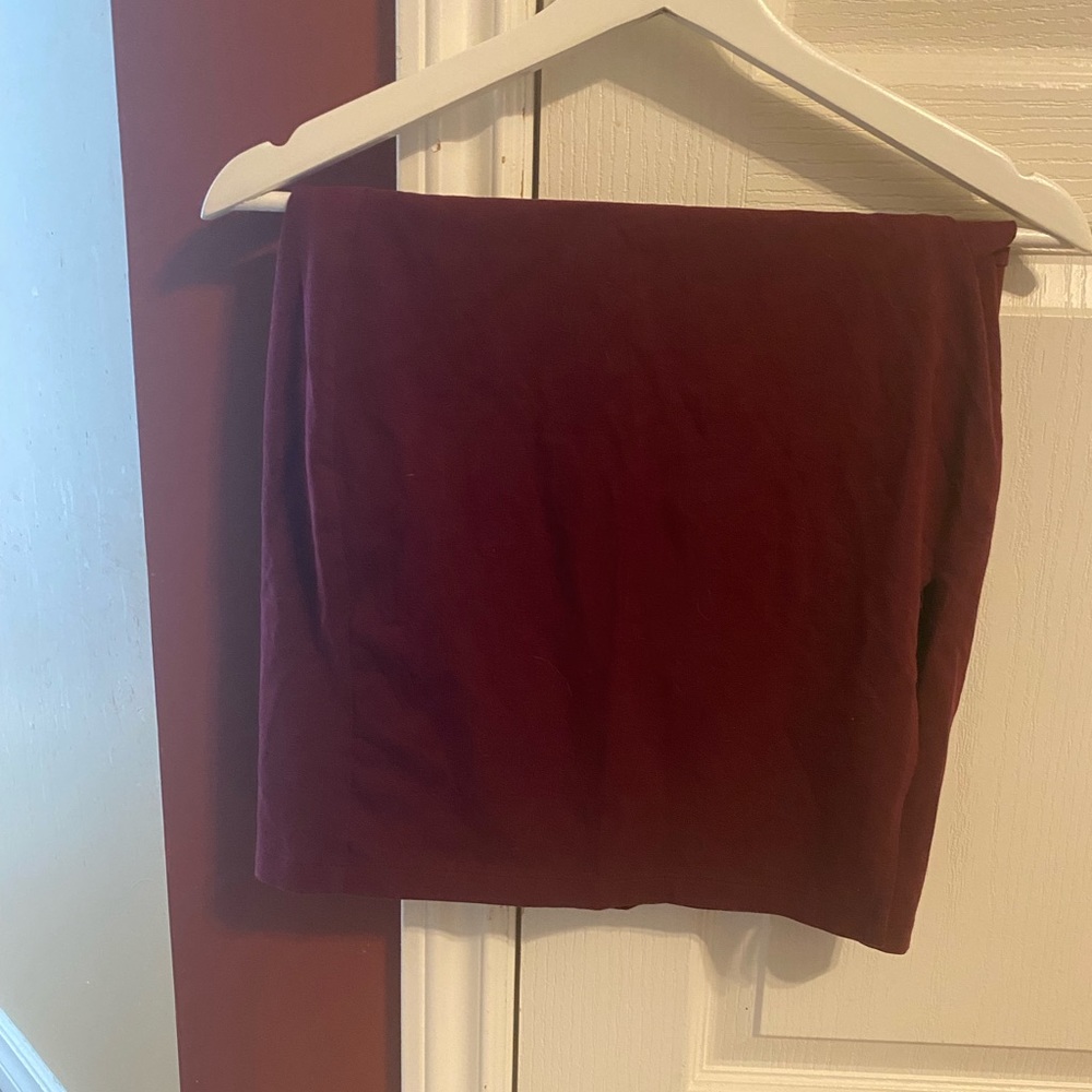 Burgundy Skirt